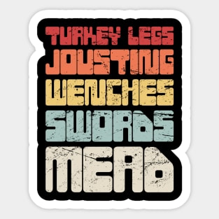 Retro Vintage Renaissance Fair Text Sticker